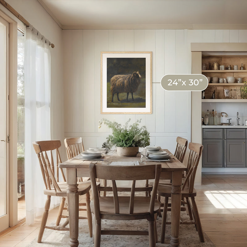 Romanticism Revival Sheep Art Print No1 - Sage and Rose Prints