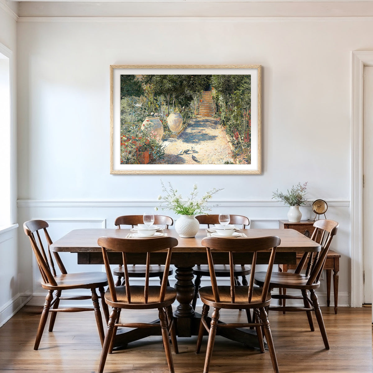 Cottage Garden in Bloom Print - Sage and Rose Prints