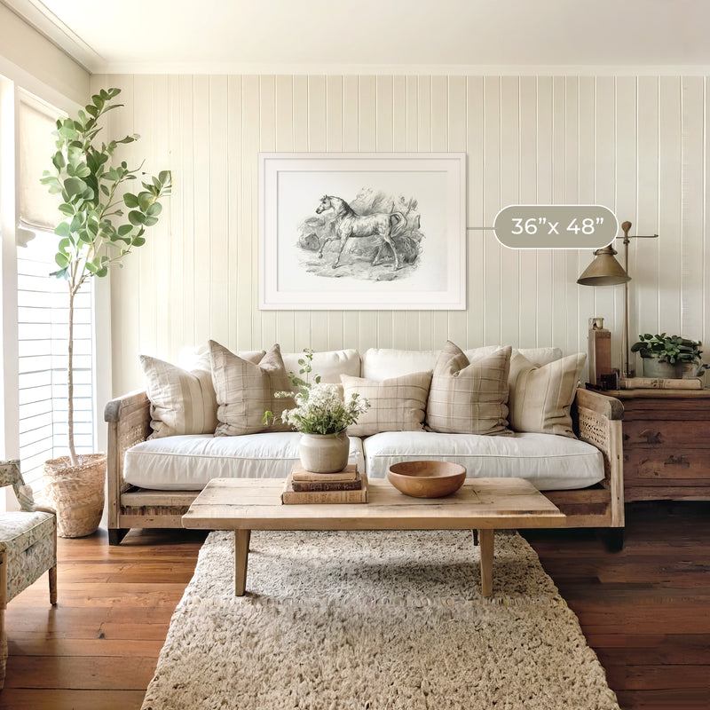 Horse Illustration 20-1x - Sage and Rose Prints