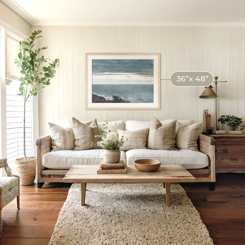 Slate Blue Seascape Print No2 - Sage and Rose Prints