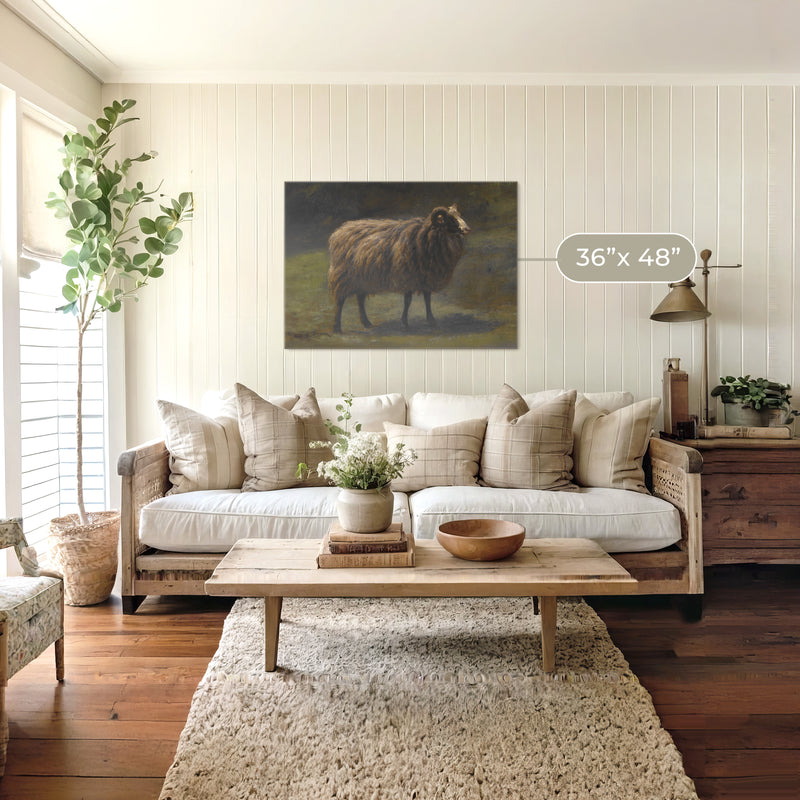 Romanticism Revival Sheep Art Print No2 - Sage and Rose Prints