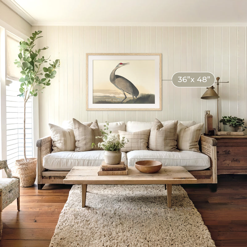 Hooping Crane Print 2 - Sage and Rose Prints