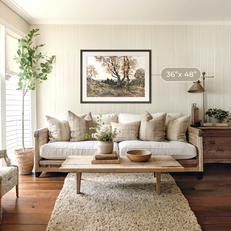 Gilded Nostalgia Trees Painting - Sage and Rose Prints