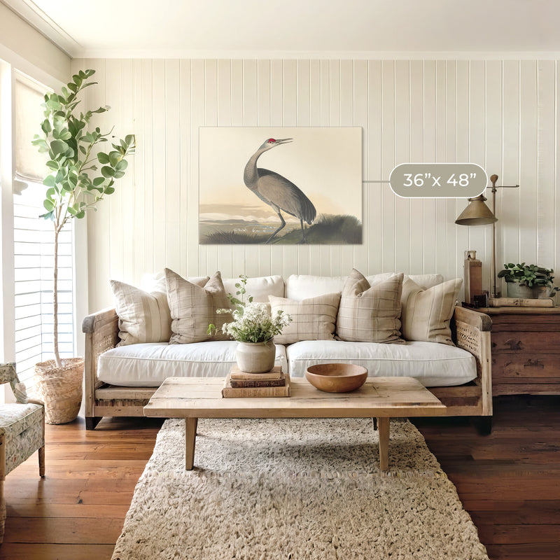 Hooping Crane Print 2 - Sage and Rose Prints