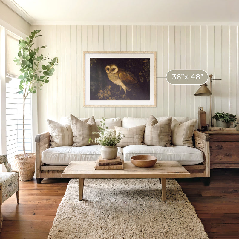 Owl Print 2 - Sage and Rose Prints