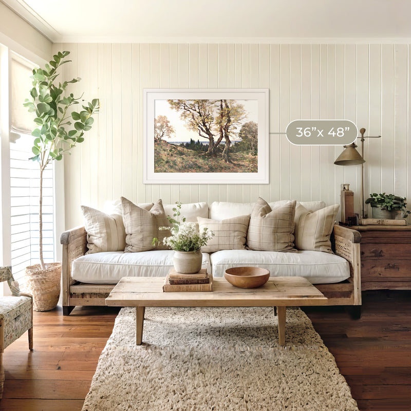 Gilded Nostalgia Trees Painting - Sage and Rose Prints