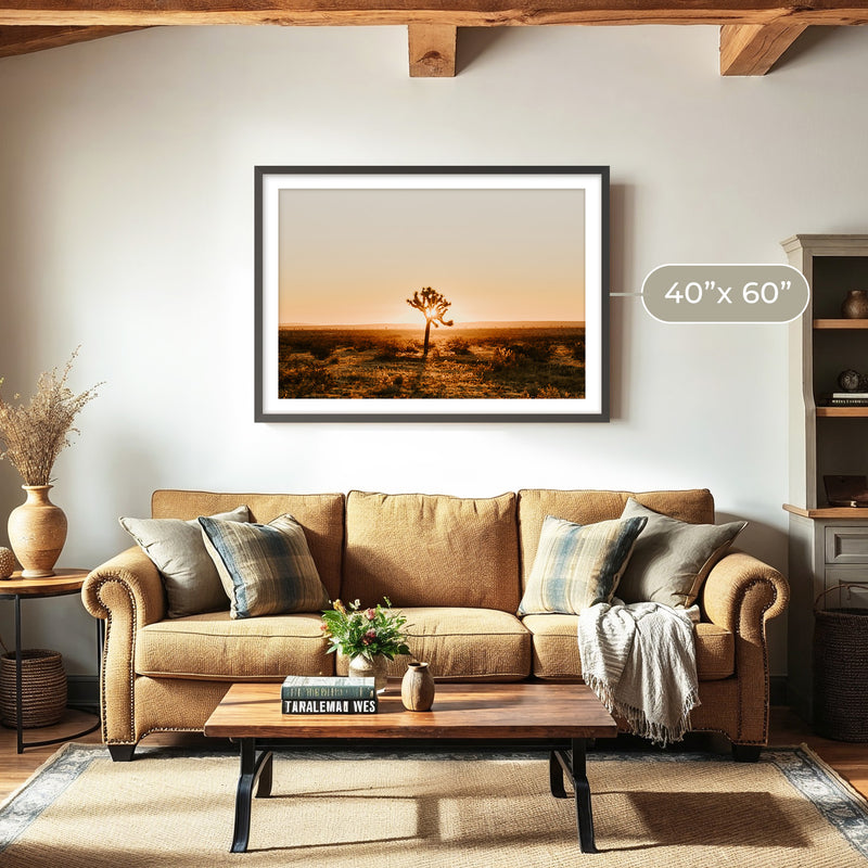 Desert Rising Lone Cactus Photo - Sage and Rose Prints