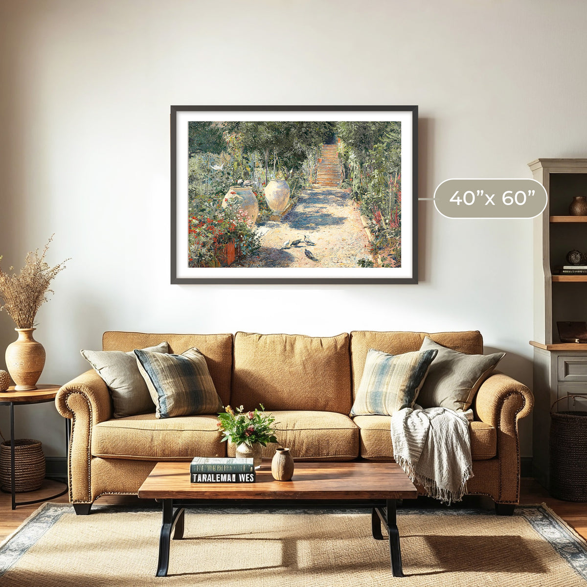 Cottage Garden in Bloom Print - Sage and Rose Prints