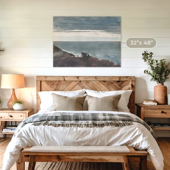 Slate Blue Seascape Print No2 - Sage and Rose Prints