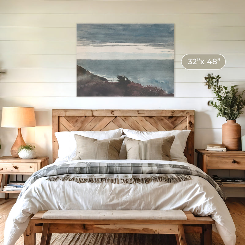 Slate Blue Seascape Print No2 - Sage and Rose Prints