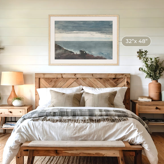 Slate Blue Seascape Print No2 - Sage and Rose Prints