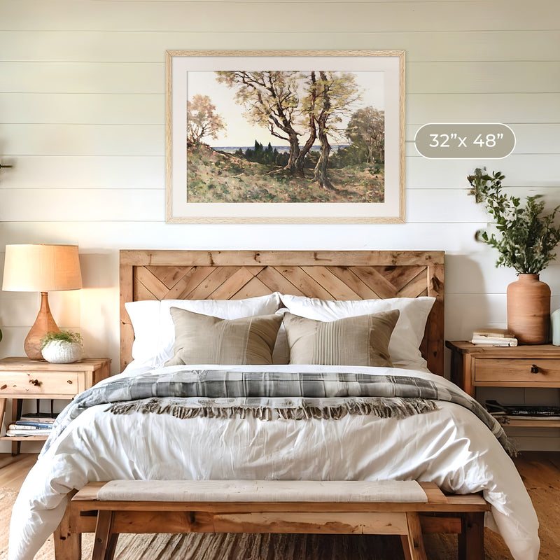 Gilded Nostalgia Trees Painting - Sage and Rose Prints