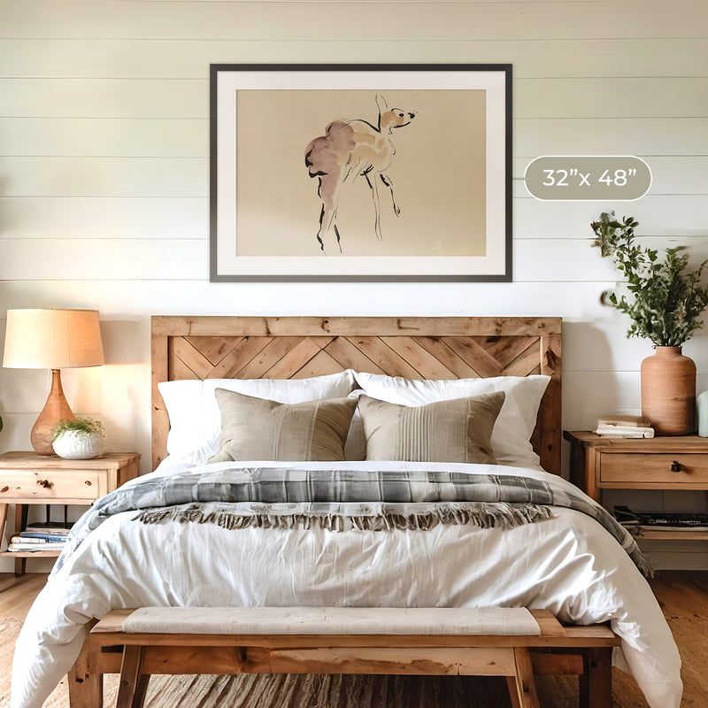 Young Deer - Sage and Rose Prints