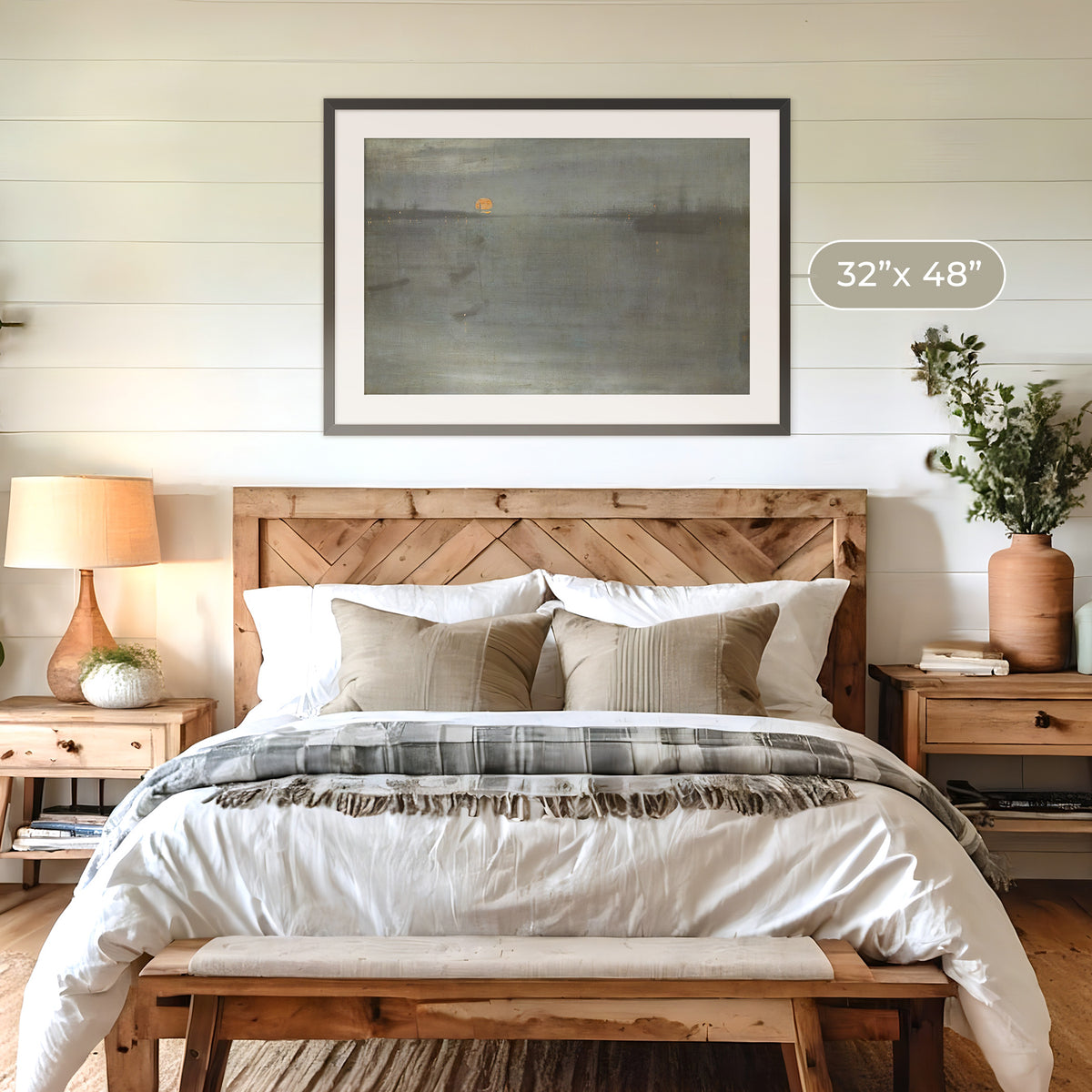Moonstone Blue Ocean Print No2 - Sage and Rose Prints