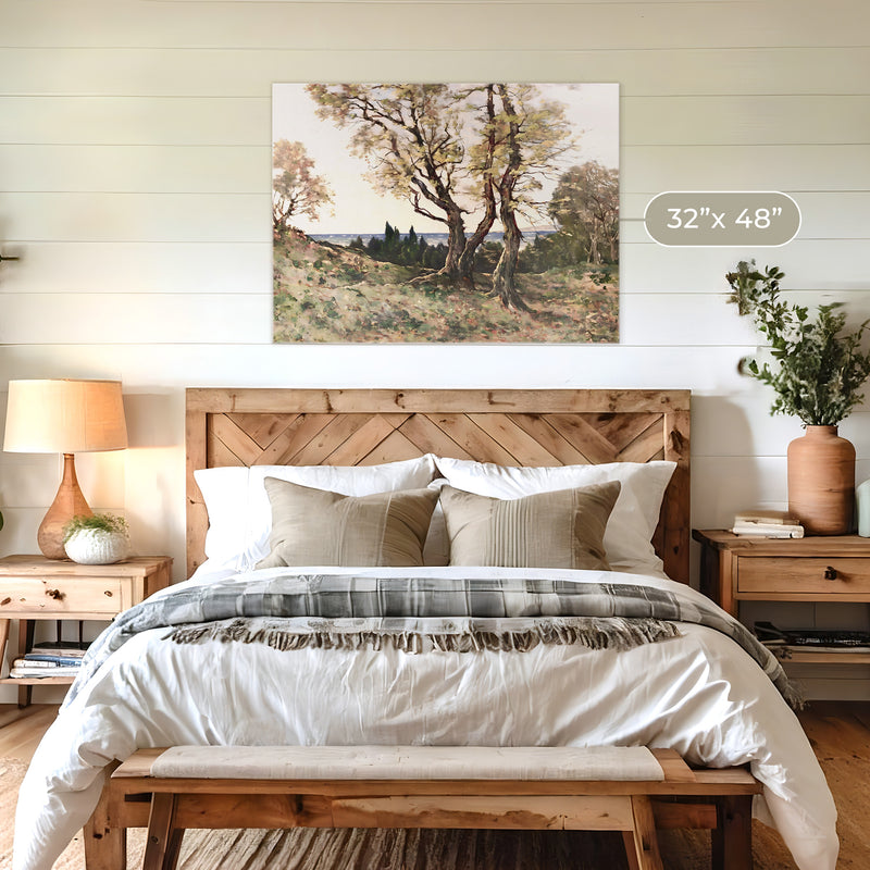 Gilded Nostalgia Trees Painting - Sage and Rose Prints