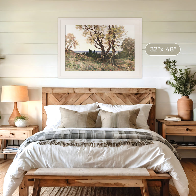 Gilded Nostalgia Trees Painting - Sage and Rose Prints