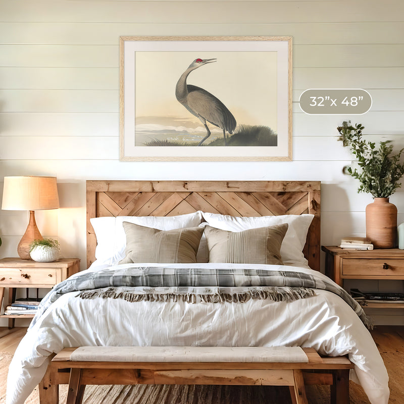 Hooping Crane Print 2 - Sage and Rose Prints