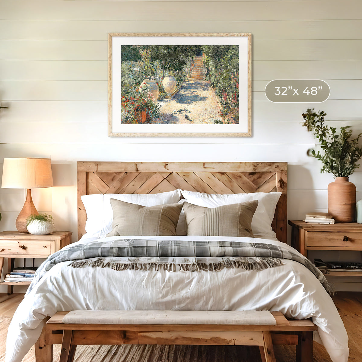 Cottage Garden in Bloom Print - Sage and Rose Prints
