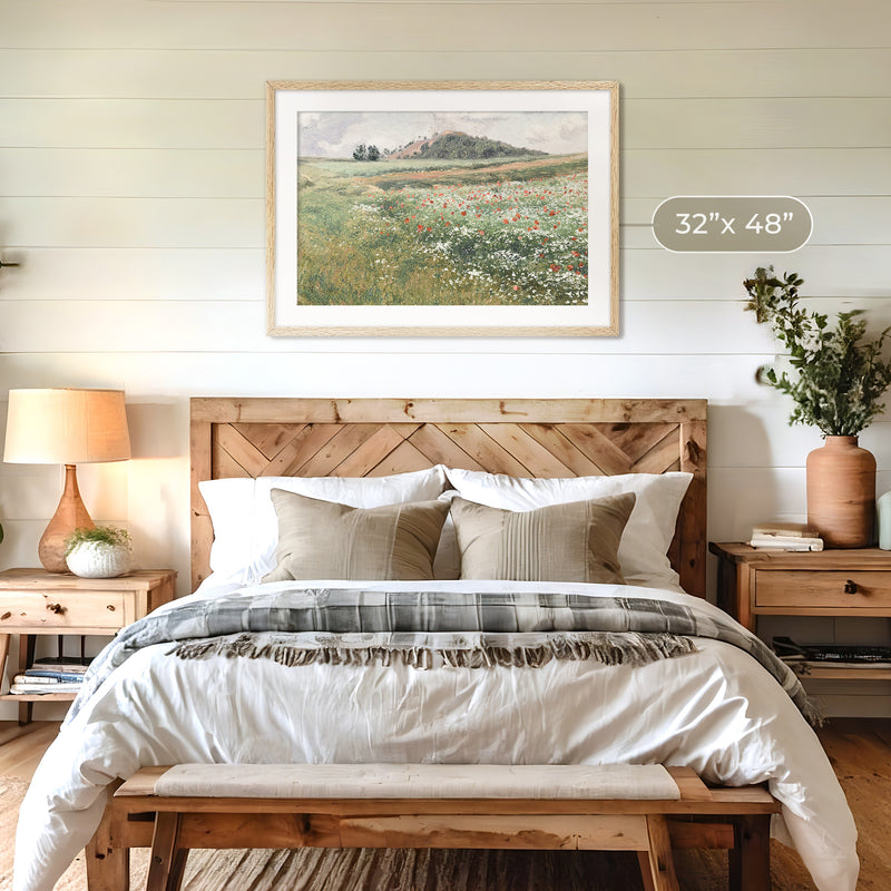 Floral Meadow Art - Sage and Rose Prints