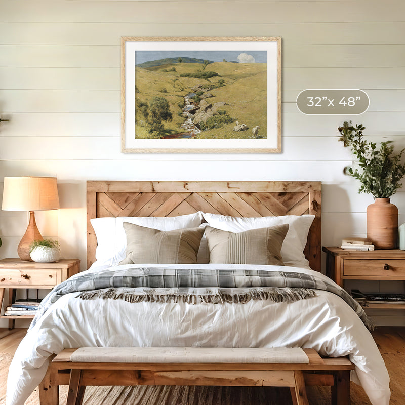 Sunny Meadow Pasture - Sage and Rose Prints