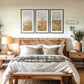 Poppies Spring Bloom Impressionist Painting Triptych - Sage and Rose Prints