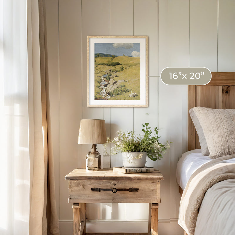 Sunny Meadow Pasture Print - Sage and Rose Prints