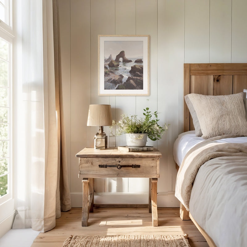 Coastal Rock Arches No1 - Sage and Rose Prints