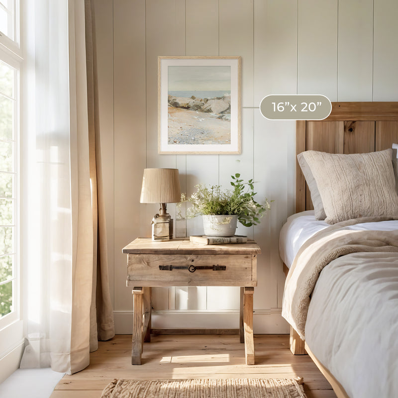 Coastline Painting - Sage and Rose Prints