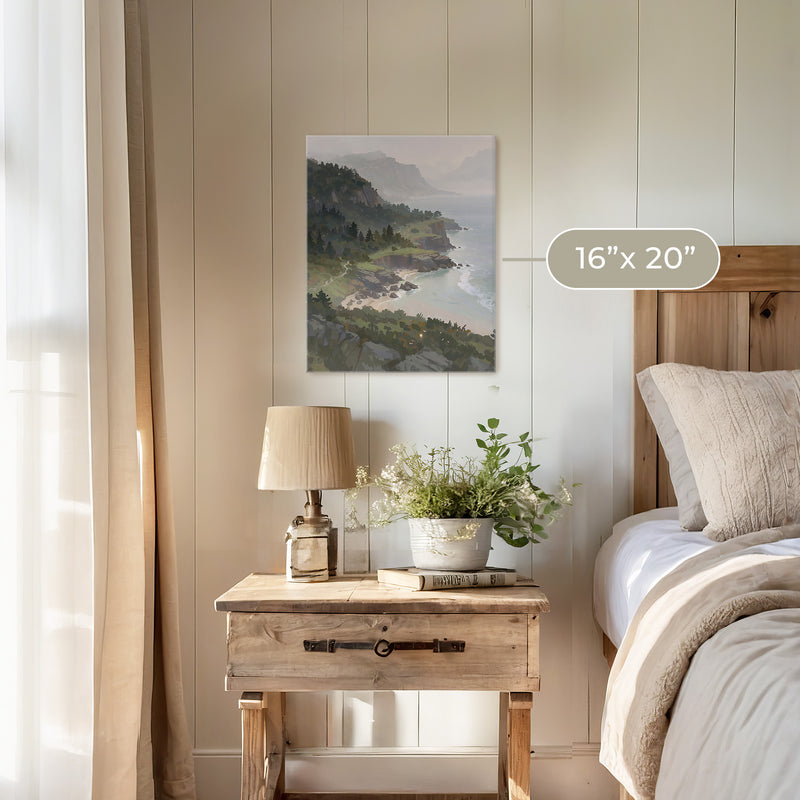 Pacific Coast Painting No1 - Sage and Rose Prints