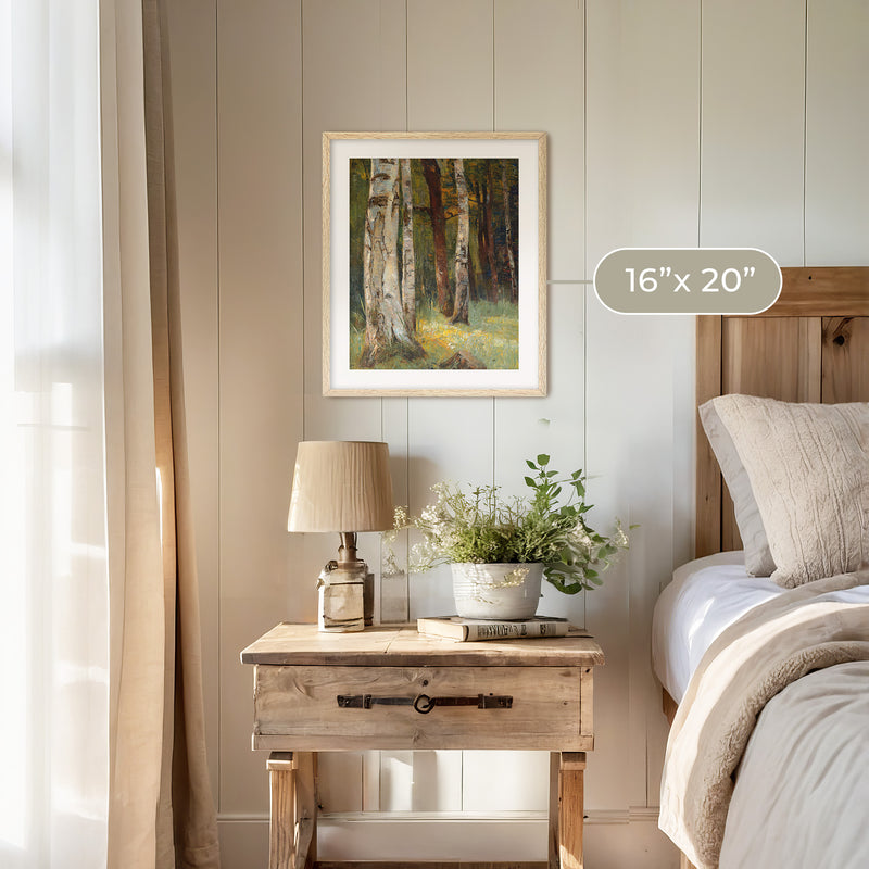 Sage Green Forest Print - Sage and Rose Prints