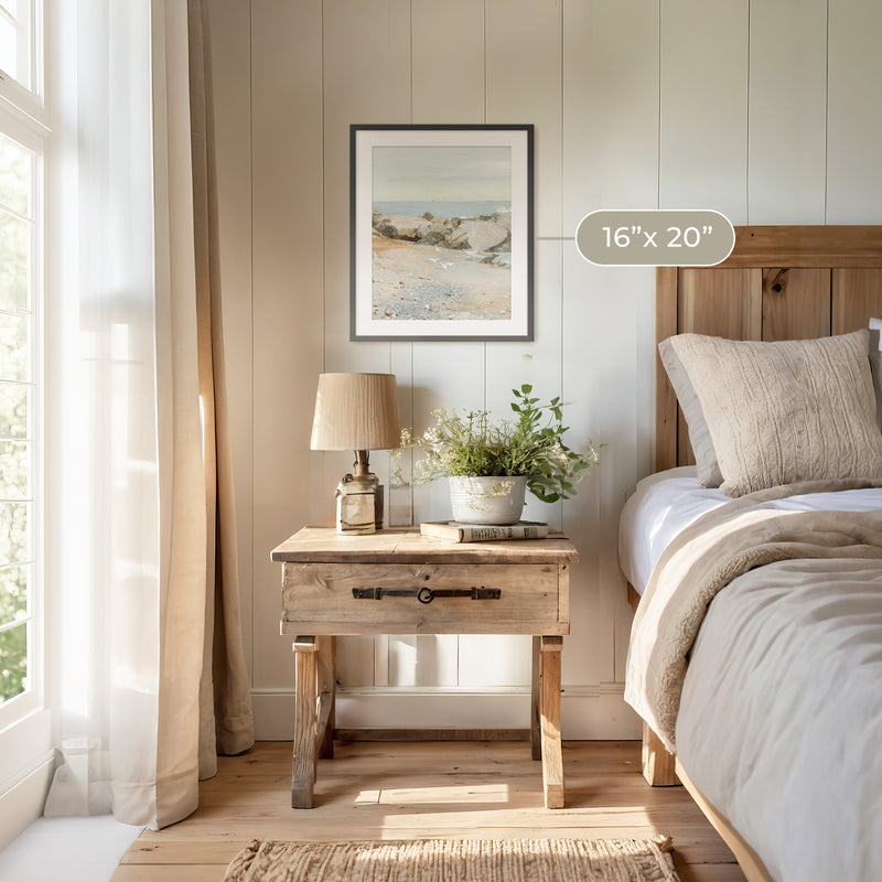 Coastline Painting - Sage and Rose Prints