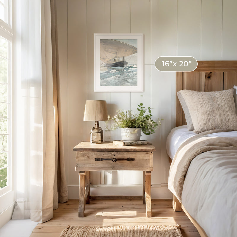 Vintage Sailboat Print - Sage and Rose Prints