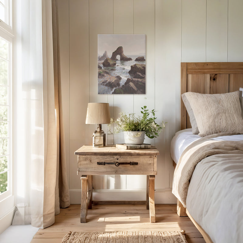 Coastal Rock Arches No1 - Sage and Rose Prints