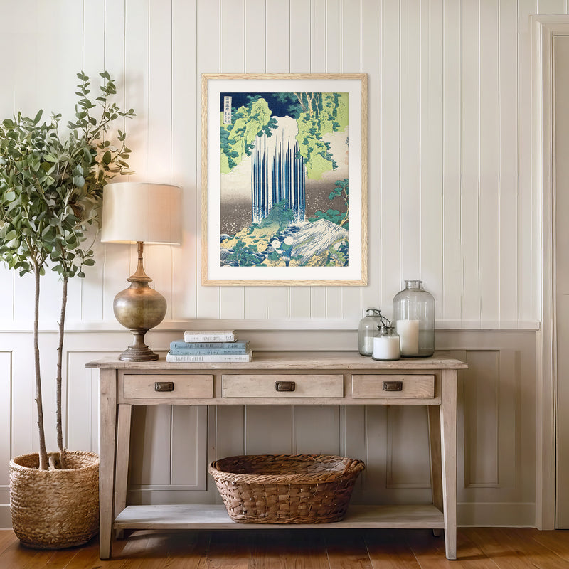 Wabi Sabi Waterfall in Royal Blue and Green - Sage and Rose Prints