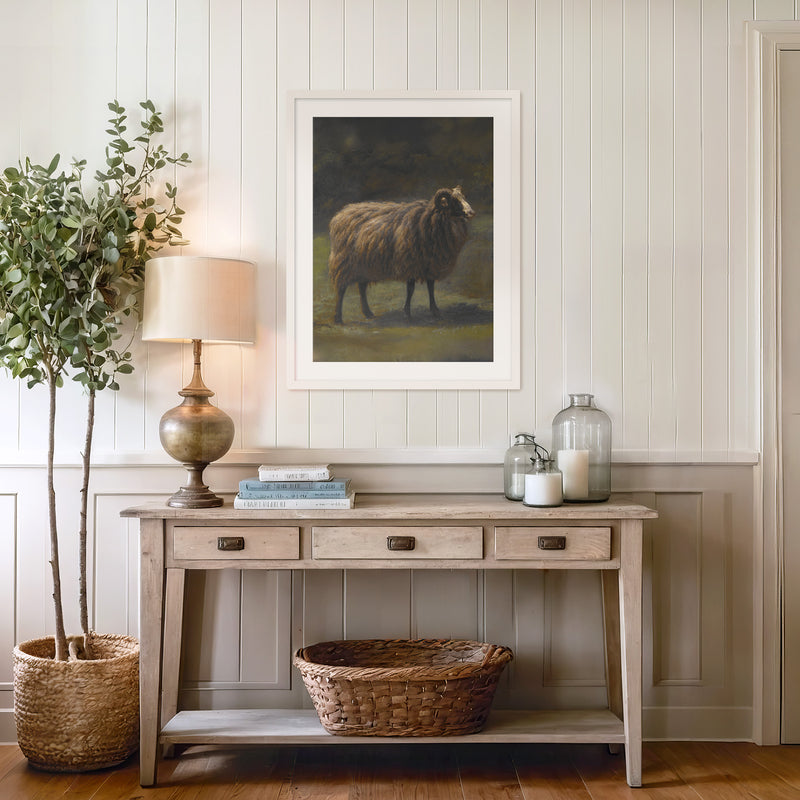 Romanticism Revival Sheep Art Print No1 - Sage and Rose Prints
