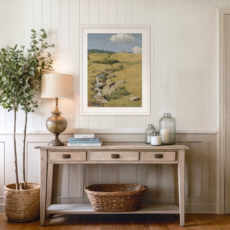 Sunny Meadow Pasture Print - Sage and Rose Prints