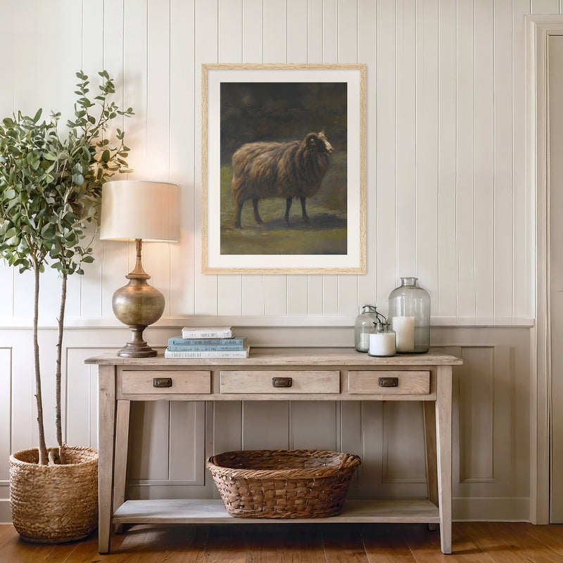 Romanticism Revival Sheep Art Print No1 - Sage and Rose Prints