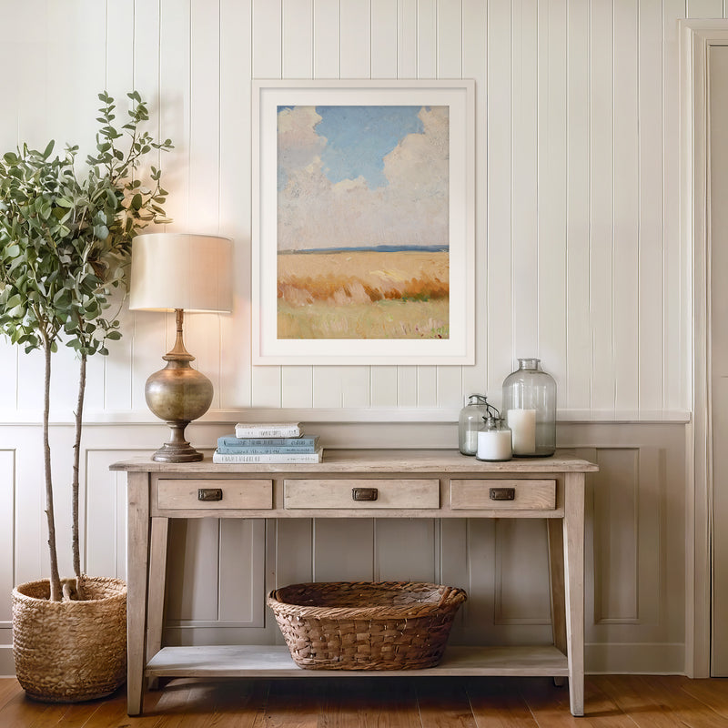 Wind in the Wheat Field - Sage and Rose Prints