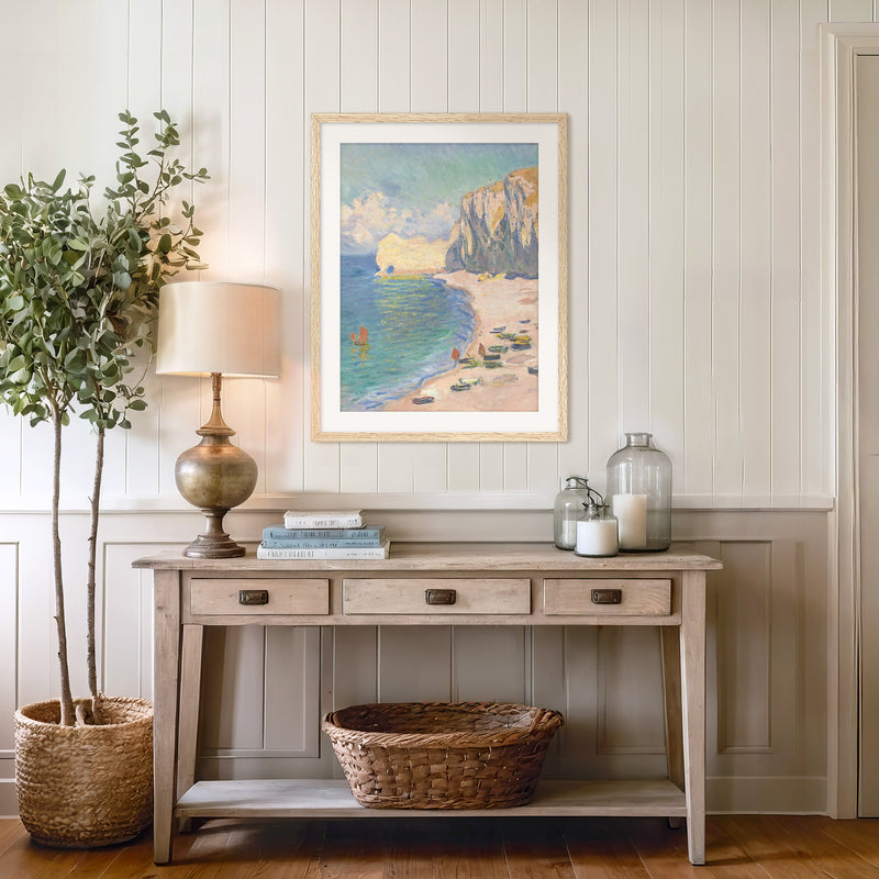 Turquoise Blue Coastal Wall Art - Sage and Rose Prints