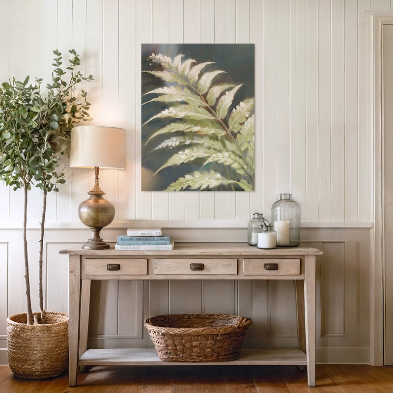 Fern Forest Leaf Botanical Art No1 - Sage and Rose Prints