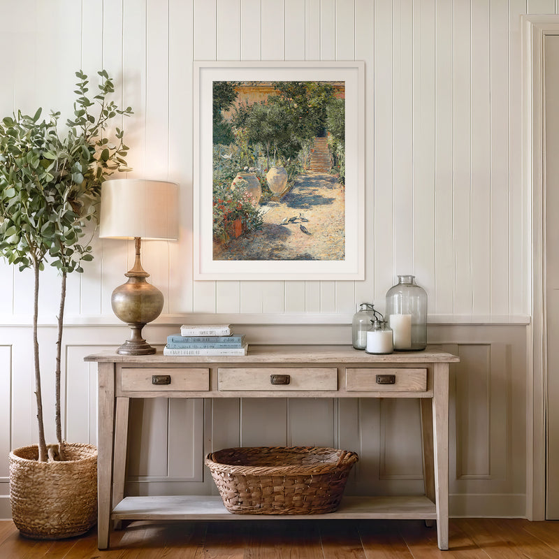 Cottage Garden in Bloom - Sage and Rose Prints