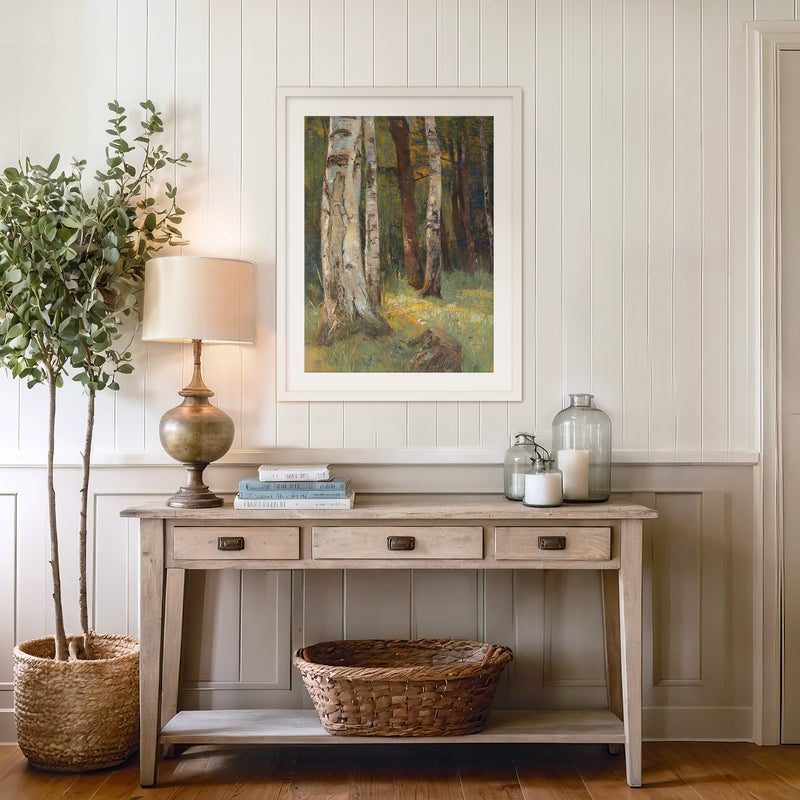 Sage Green Forest Print - Sage and Rose Prints