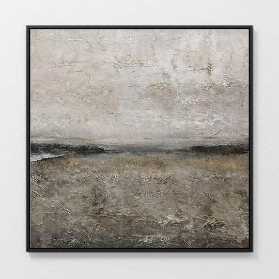 AK-51 Textured Grey Modern Minimalist Abstract Art Print - Sage and Rose Prints