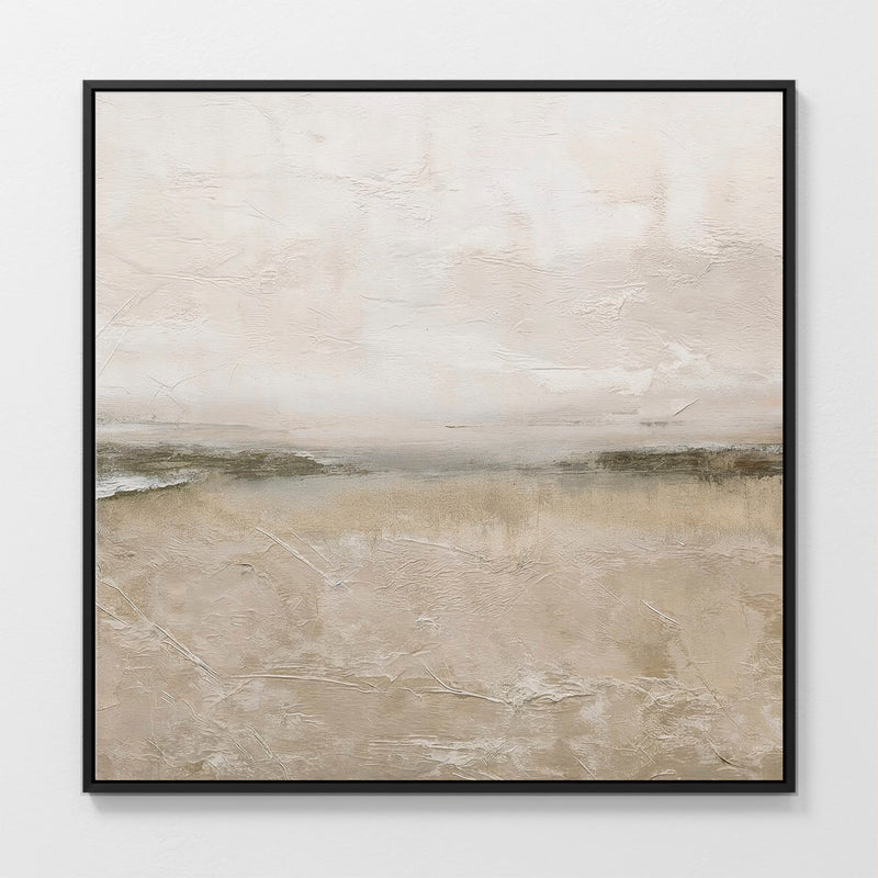 AK-56- Tan and Green Minimalist Modern Art Print - Sage and Rose Prints