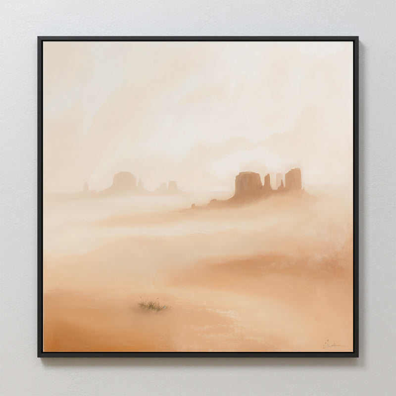 Muted Abstract Desert Landscape - Sage and Rose Prints