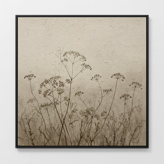 AK-45-Vintage Tan Flowers Sketch - Sage and Rose Prints