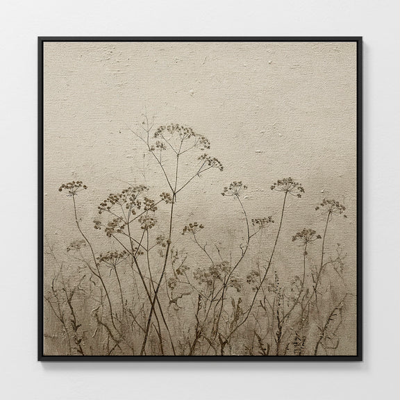 AK-45-Vintage Tan Flowers Sketch - Sage and Rose Prints