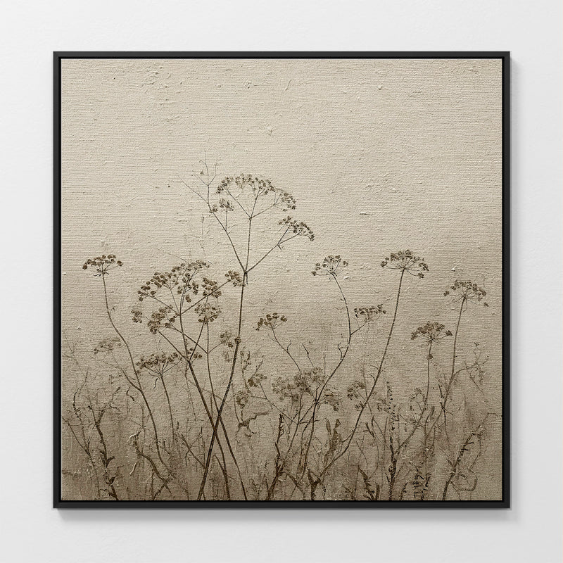 AK-45-Vintage Tan Flowers Sketch - Sage and Rose Prints