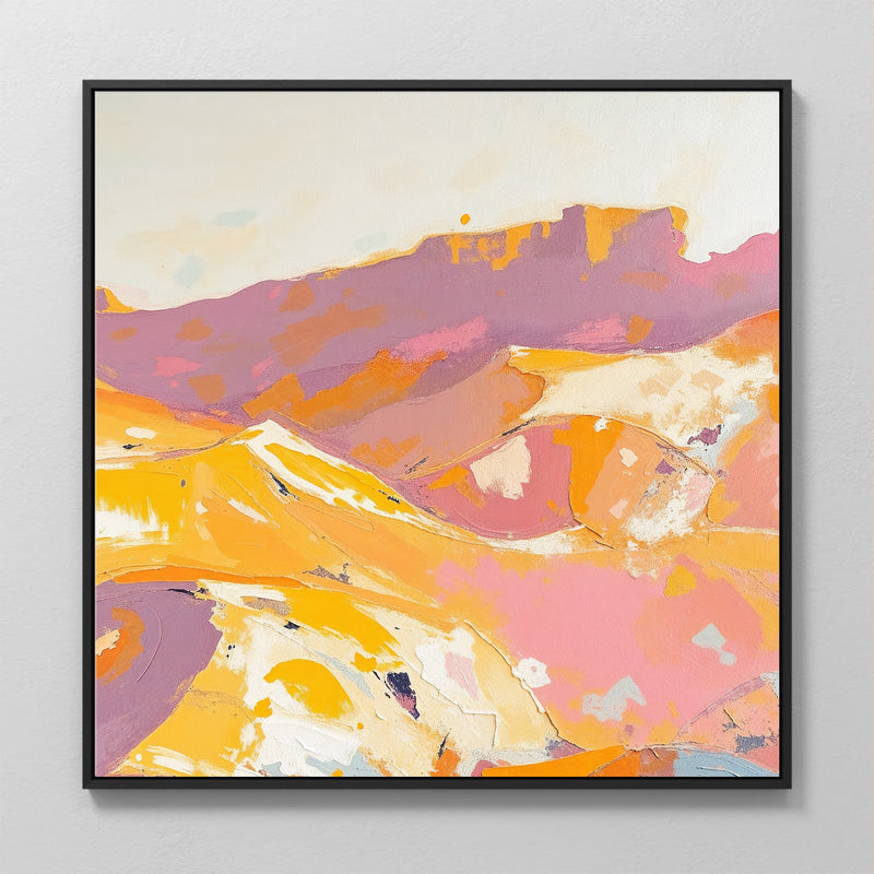 Bright Sunny Desert Abstract Painting - Sage and Rose Prints