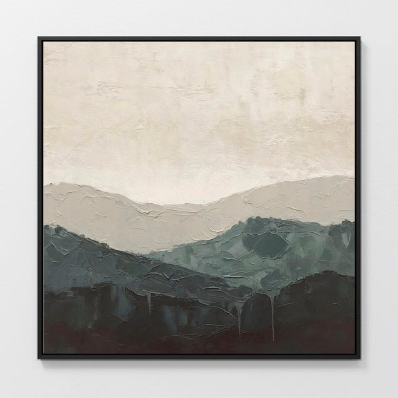 AK-13-abstract green mountain - Sage and Rose Prints